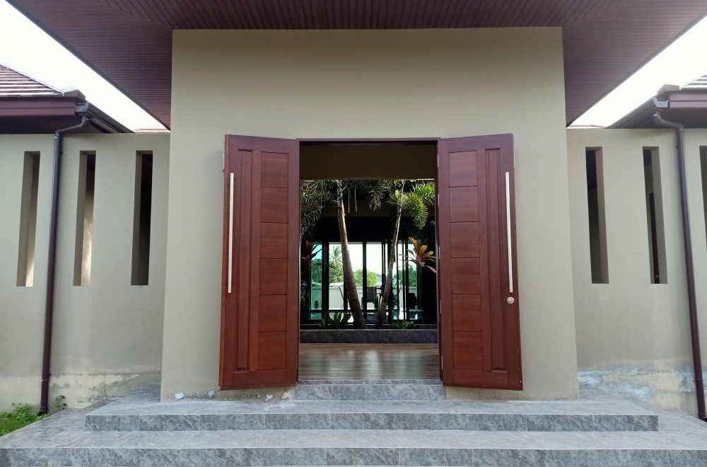 Front Entrance - Bali Style Home for Sale in Khao Kalok